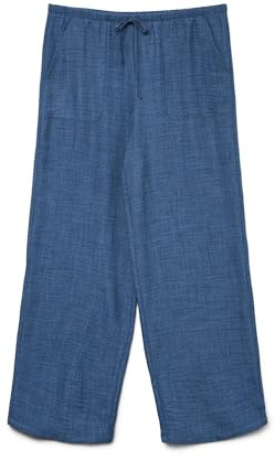 VERO MODA Female Hose mit weitem Beinschnitt VMMELANEY Hohe Taille Hose | Wide leg trousers