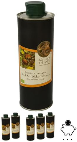 Kürbishof DEIMEL Steiermark/Austria - 500ml di barattolo di olio di semi di zucca BIO