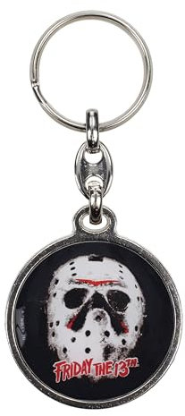 SD TOYS Jason Schlüsselanhänger aus Metall, rund, Friday The 13, bunt, S