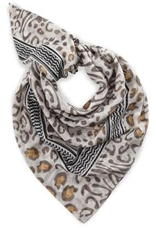 CODELLO Damen Dreieckstuch aus recyceltem Polyester mit Leo-Muster