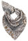 CODELLO Damen Dreieckstuch aus recyceltem Polyester mit Leo-Muster