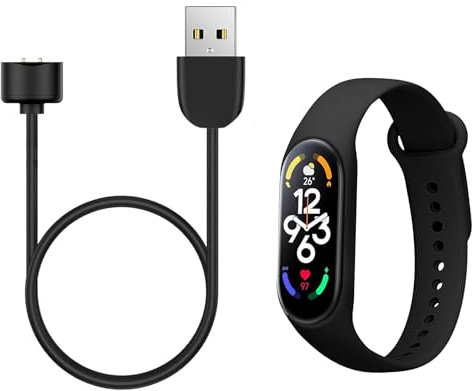 liuchanghe Cargador para Xiaomi Mi Band 5/6/7, Cable de Carga Magnético,Cable de Carga USB con Mi Band 5 Correas de Silicona