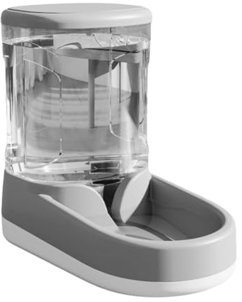 Rersduyt Pet Dog Feeder Cat Automatic Drinking Fountain Cat and Dog Drinking Water Feeding Bowl Transparent Dog Food Storage B