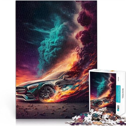 Schnell und wütend 1000-Teile-Puzzle für Erwachsene Stressabbau – Staycation – Zeit totschlagen mit passendem Poster und Quizblatt 38x26cm
