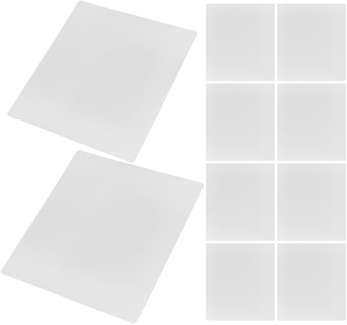 Transparente 3D Zeichenplatte für 3D Stifte, 10 Stück | PVC, Glatte Oberfläche, Hohe Transparenz, für Vorlagenführung, Maker Spaces und Festliche Deko