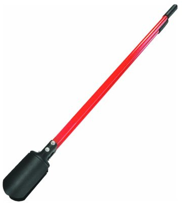 BULLY TOOLS 5.5 Manual Post Hole Digger | 58 Fiberglass Handle Heavy Duty Garden Hole Digger Tool for Fence Posts and Poles, 12-Gauge Steel Clam Shell Design with Rubber Grip | 100% Made in USA