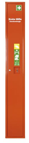 SÖHNGEN | Verbandschrank nach DIN 13157 | mit Inhalt | HxB 2000 x 300 mm | signalorange | Tiefe 200 mm