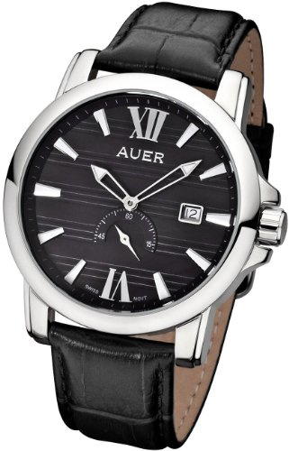 AUER Classic Collection ZU-1139-BDBB Herrenarmbanduhr Swiss Ronda