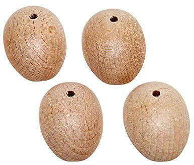 Holzfüße m. Bohr., 4 Stück, 40x28mm