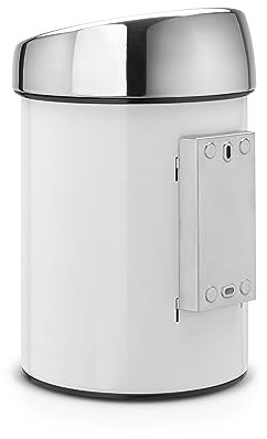 Brabantia Touch Bin 3 L mit Kunststoffeinsatz/White