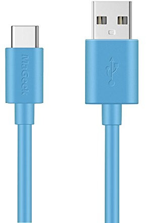 MaGeek® Cavo USB Tipo-C a USB 2.0 (1,0m) per Samsung Galaxy S9+,S9, S8, S8+, Nexus 6P, LG G6, New MacBook, Google Pixel XL, Huawei P9 P10 e più (Blu)