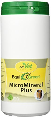 cdVet EquiGreen MicroMineral plus 1 kg - complément alimentaire pour chevaux, apport minéral 100 % naturel pour le cheval