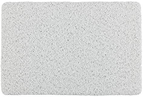 WENKO Badematte Loop Indoor & Outdoor Weiß, 40 x 60 cm - Badvorleger für Dusche, Bad, Pool, Sauna mit rutschhemmender Struktur, Kunststoff, 40 x 60 cm, Weiß