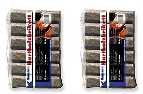 Hamann Hartholzbriketts 8-eckig mit Loch 20 kg