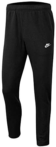 Nike Sportswear Club, Pantalone in French Terry Unisex-Adulto, Black/Black/White, XL