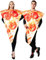 EraSpooky Unisex Food Pizza Costume Fancy Dress Halloween Party Funny Outfit for Adult Men Women