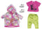 BABY Born 828328 Zapf Creation Puppenkleider - Designerkleidung mit Modeaccessoires - Deluxe Trendy Regenbogen Set