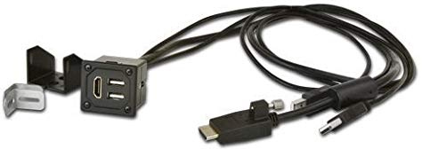 Xzent HDMIBOX - Anschlussbox mit Verlängerung 1x HDMI und 2X USB