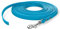 10m Schleppleine, Hundeleine, 1 Karabiner, Cyan-Blau, extra schmal, schmutz- und wasserabweisend