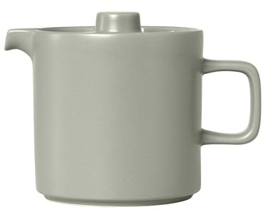 blomus Teekanne -PILAR- hochwertige Teekanne aus Keramik für Tee und Teebeutel 1 Liter (Mirage Gray)