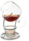 Bar Amigos Brandy & Cognac Snifter Warmer Glass and Stand Gift Set with Tea Light Candle & Copper Holder - Premium Drinking Set (Silver)