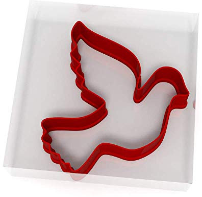 Custom Cutters Emporte-pièce en forme de colombe | Grand emporte-pièce en plastique pour pâtisserie, fondant, argile, pâtisserie, glaçage, bijoux (10 cm)