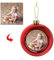 RUIXIA Personalisieren Weihnachtskugeln mit Foto Bedrucken Lassen, Benutzerdefinierte Christbaumkugeln Weihnachtsbaum Kugeln Deko Weihnachtsbaumschmuck Christbaumschmuck Anhänger für Festsdekoration
