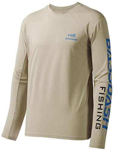 Bassdash Angeln T-Shirt Fishing Langarm Wasser UPF 50+ Shirt Rashguard Angelbekleidung UV Sonnenschutz