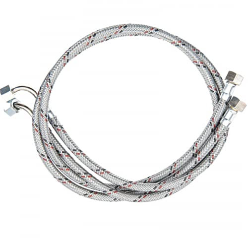 TUBO FLEXIBLE QUEMADOR H 3/8 X H 1/4 1000mm 2 UND 90ºC