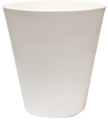 MACETERO DE POLIETILENO BLANCO 40X40 CM