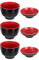 Cabilock 3Pcs Miso Suppe Schüssel mit Deckel Japanischen Reis Schüssel Melamin Nudel Schalen Ramen Schüssel für Snack Muttern Candy Obst Miso Suppe