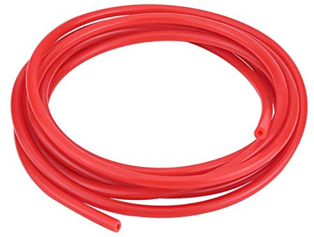 ANGGREK Tubo de Vacío de Silicona, Coche Automático de 4 mm 5 Metros Tubo de Vacío de Silicona Manguera Tubo de Silicona Universal(rojo)
