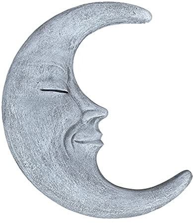 stoneandstyle Wandrelief Mond La Luna frostfest massiver Steinguss