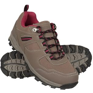 Mountain Warehouse McLeod Womens Walking Shoes - Lightweight, Warm, Durable, Breathable, Mesh Lining, Sturdy Grip, Rubber Outsole - for Spring Summer, Running & Gyming Light Brown Adult Shoe Size 9