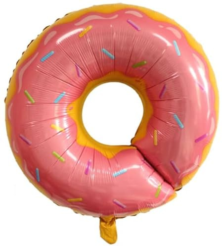 Folienballon Donut, Rosa, 69 cm