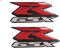 JNIGEL Logo Aufkleber Abzeichen für Suzuki GSX-R GSXR 600 750 1000 1100, Buchstaben Wort Emblem-Aufkleber, Selbstklebend Autoaufkleber, Auto Styling Dekoratives Emblem Abziehbilder,D