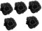 FOMIYES 5 Pièces Pinces à Fleurs Pince Fleur De Cheveux Rouge Pinces Crocodile Fleur Pince à De Fleur Cheveux Fleur Bleue Fleur En Tissus Broche Pour Robe Les Fleurs La Mariée Rose Rouge