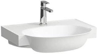 Laufen The New Classic Waschtisch, unterbaufähig, ohne Überlauf, 3 Hahnlöcher, 600x480mm, H813853, Farbe: weiss matt