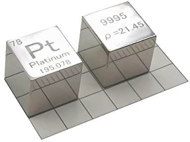 HASMI Platin-Dichte-Würfel, Laborqualität Genau Über 99,9% Für Persönliche Hobbys Und Sammlungen Pt/Polished/10 Mm