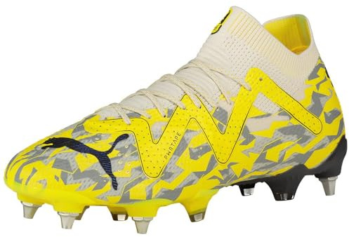 PUMA Future Ultimate MXSG Fußballschuhe für Erwachsene, Unisex, Grau (Sedate Gray Asphalt Yellow Blaze), 40.5 EU