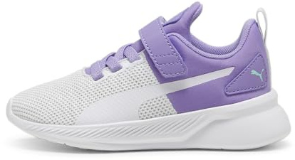 PUMA Flyer Runner V PS Sneaker, Lavender ALERT White-Silver Mist, 32 EU