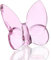 kanpura Rosa Kristall-Schmetterling-Figur, fliegender Schmetterling, Glas-Schmetterling-Ornament, Kristall-Tier-Sammelgeschenk für Schmetterlings-Enthusiasten und Sammler