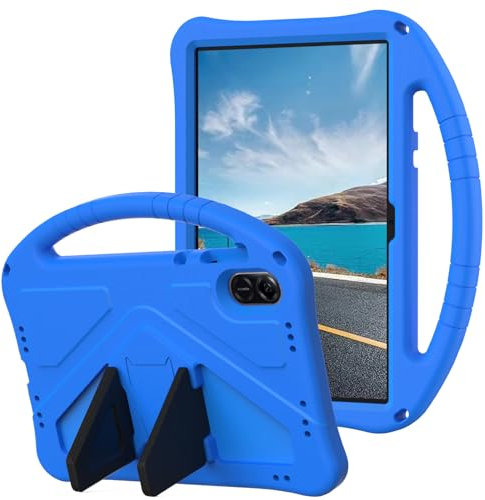 Tading Funda para Honor Pad X9 de 11.5 pulgadas 2023, apta para niños, a prueba de golpes, de espuma EVA, con asa, soporte para tabletas Honor Pad X8 Pro de 11 pulgadas para niños y niñas, color azul