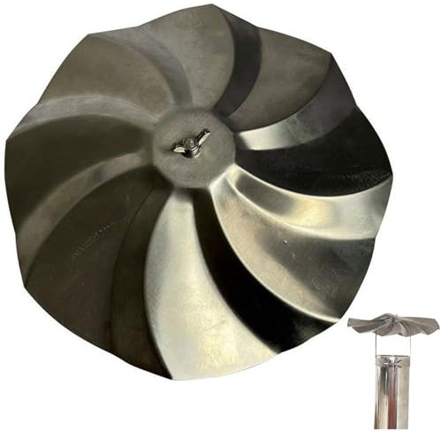 Chimney Cowl Cover, Stainless Steel Flue Pipe Cover Cap Rain Protector Cover 60 Mm Chimney Stove Cap Hood Cover for Fireplace Stove Pipes Attachment