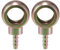 A ABSOPRO Universal Banjo Bolt 16mm ID Banjo Bolt Hose Barb Fitting Adapter Replacement for Motorcycle Car Metal Bronze Tone (Set of 2)