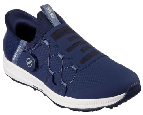 Skechers Go Golf Elite 5 Slip-Ins, wasserdichte Golfschuhe, Marineblau, Navy, 45 EU