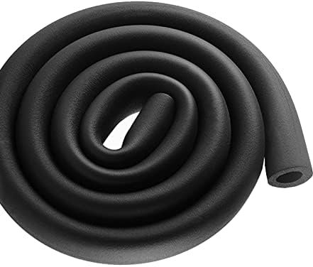 Qerfty Rohrisolierungs-Schaumrohr, Schaumstoff-Wasser-Outdoor-Rohrisolierung, rutschfester Griff, 1,8 m lang (schwarz) (2,8 x 0,7 cm)