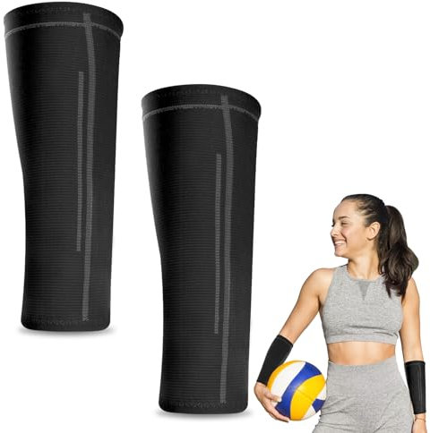 1 Paar Volleyball Armschoner,Volleyball Unterarmschutz Zubehör für Sport Armstulpen,Anti-Rutsch Volleyball Unterarme Schutzpolsterung,Passing Unterarm Armschoner für Handgelenksunterstützung (S)
