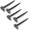 Gadsby Hand Forged Wrought Iron Heart Head Nails Black Rustic Iron Tacks 5pcs