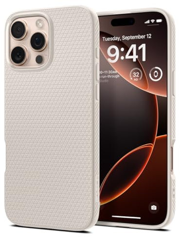 Spigen Liquid Air Case Compatible with iPhone 16 Pro - Natural Titanium